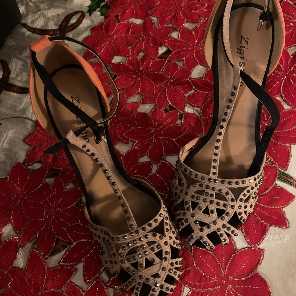 Zigi Soho orange & Brown Suede